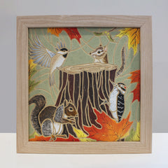 Autumn Assembly Framed Plaque