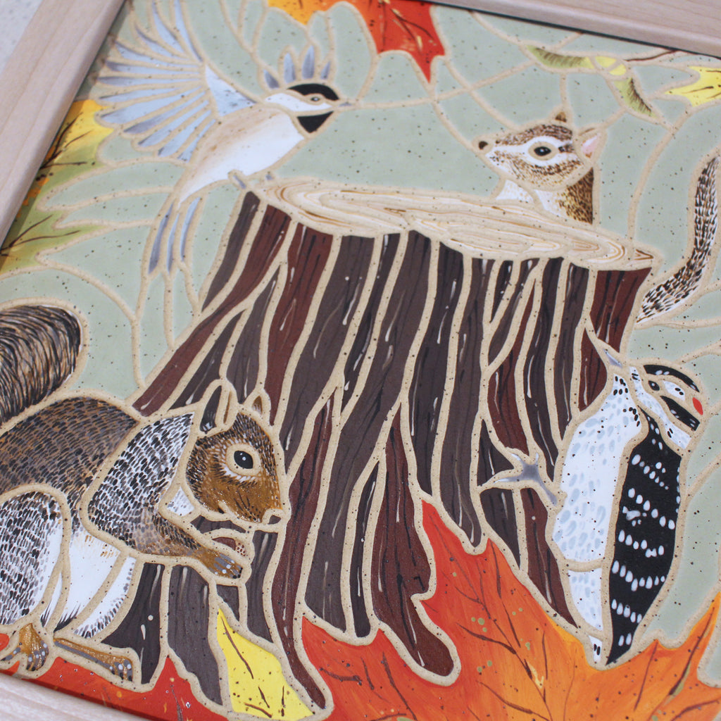 Autumn Assembly Framed Plaque